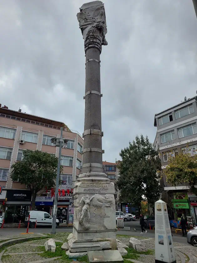 Column of Marcian — locals know it as Kıztaşı, the Maiden's Stone